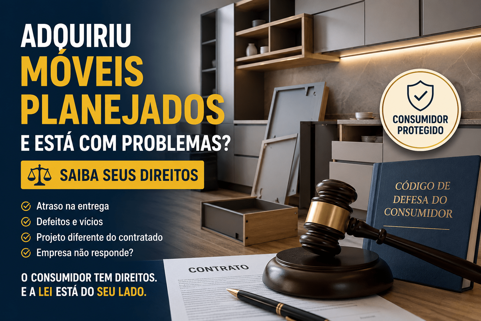 Adquiriu Móveis Planejados e Está com Problemas