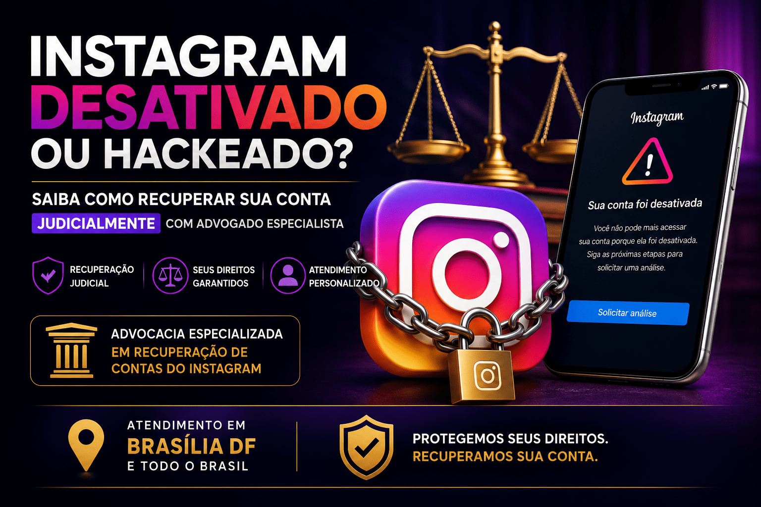 Instagram Desativado ou Hackeado