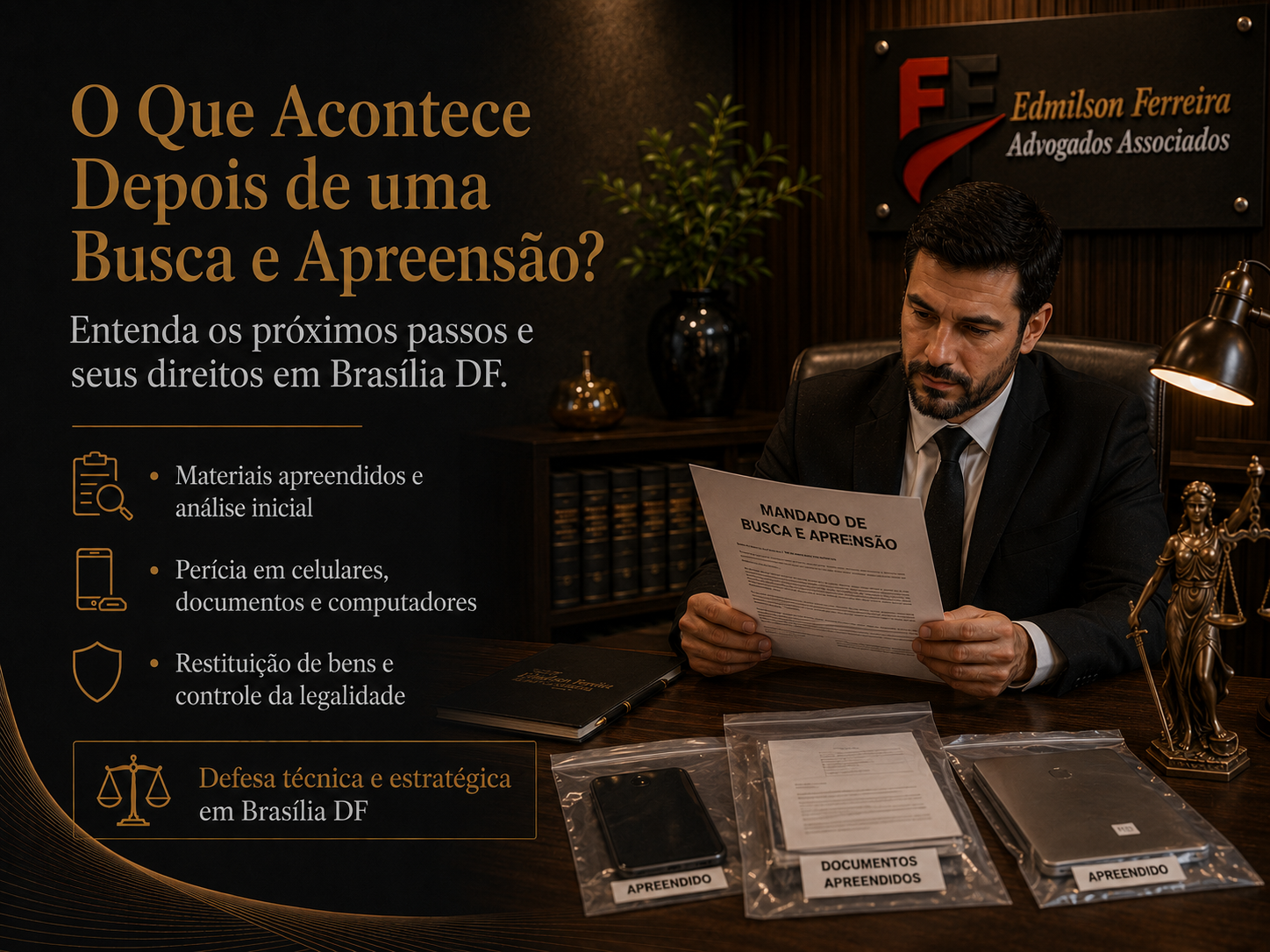 O que acontece depois de uma busca e apreensão com advogado criminalista em Brasília DF